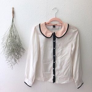 button-down blouse